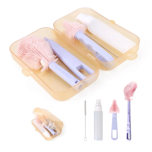 HerPillow Breast Pump Cleaning Brush 4 in 1 Breast Pump Cleaning Kit HerPillow.store