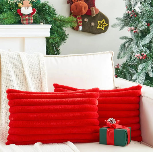 HerPillow Pack of 2 Christmas Red Pillow