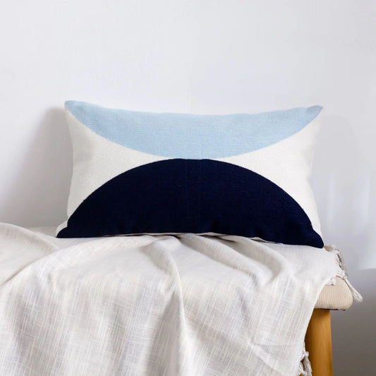 HerPillow Moroccan Embroidered Throw Pillow for Home Decor