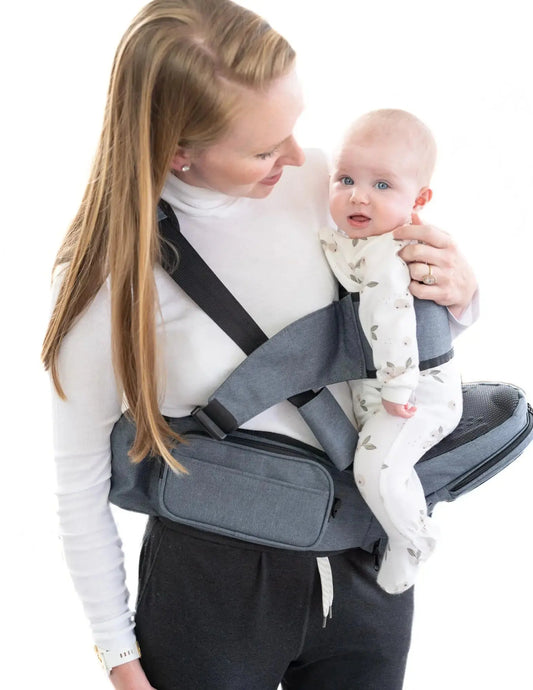 HerPillow Baby Hip Carrier - Versatile Baby Carrier with Hip Seat - Baby Carrier with Insulated Bottle Holder & Storage Pocket for Baby Stuff - Adjustable Baby Holder Carrier with Cooling Seat HerPillow.store