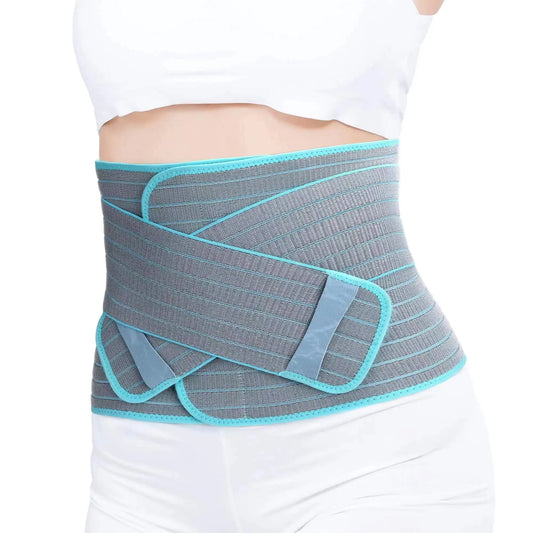HerPillow Abdominal Binder Post Surgery Tummy Tuck - Postpartum Belly Band Wrap | Post C Section Belly Binder Recovery | Stomach Compression Hernia Belt For Men or Women After Pregnancy Hysterectomy HerPillow.store