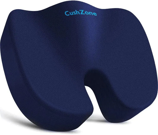 HerPillow Seat Cushion Office Car Seat Cushion Memory Foam Cushion for Office Chair Car Seat Airplane Bleacher Non-Slip Chair Pad Butt Pillow for Desk Wheelchair Car (Blue) HerPillow.store