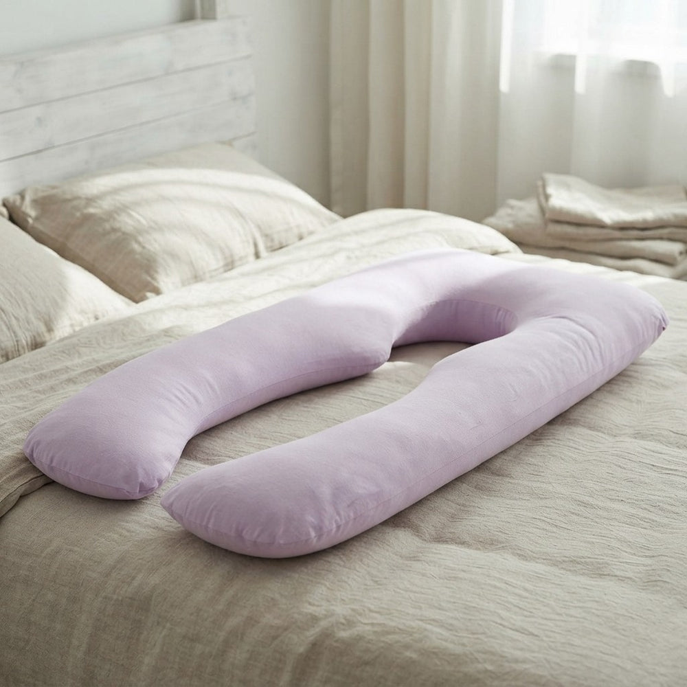 HerPillow Pregnancy Pillow Bedding Full Body Pillow for Pregnant Women Comfortable U-Shape Cushion Long Side Sleeping Support Pillows