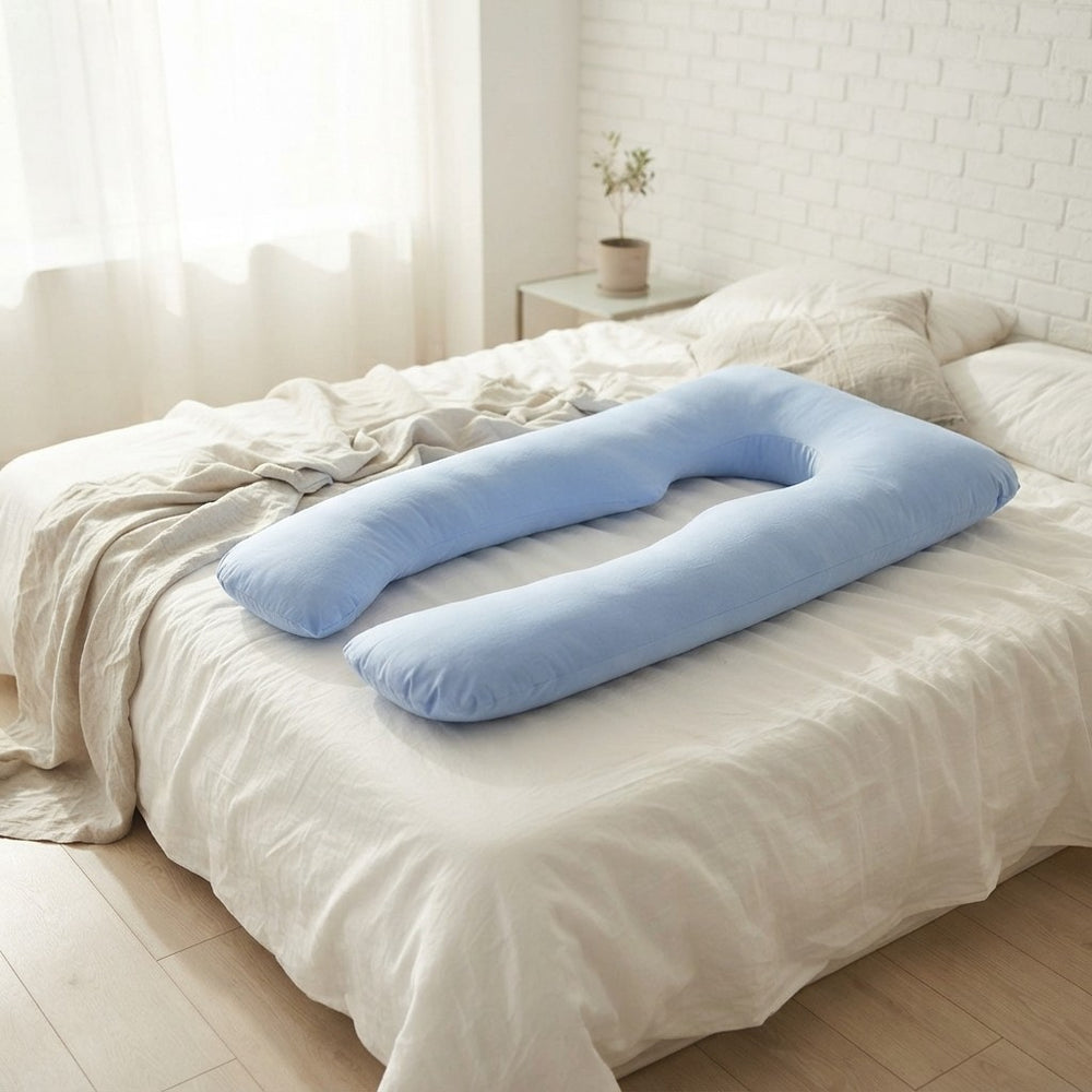 HerPillow Pregnancy Pillow Bedding Full Body Pillow for Pregnant Women Comfortable U-Shape Cushion Long Side Sleeping Support Pillows