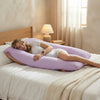 HerPillow Pregnancy Pillow Bedding Full Body Pillow for Pregnant Women Comfortable U-Shape Cushion Long Side Sleeping Support Pillows