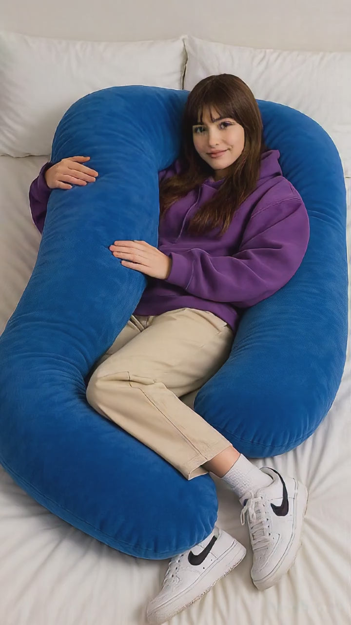 Load video: Made by Hand Pregnancy Pillow HerPillow in Las Vegas NV USA