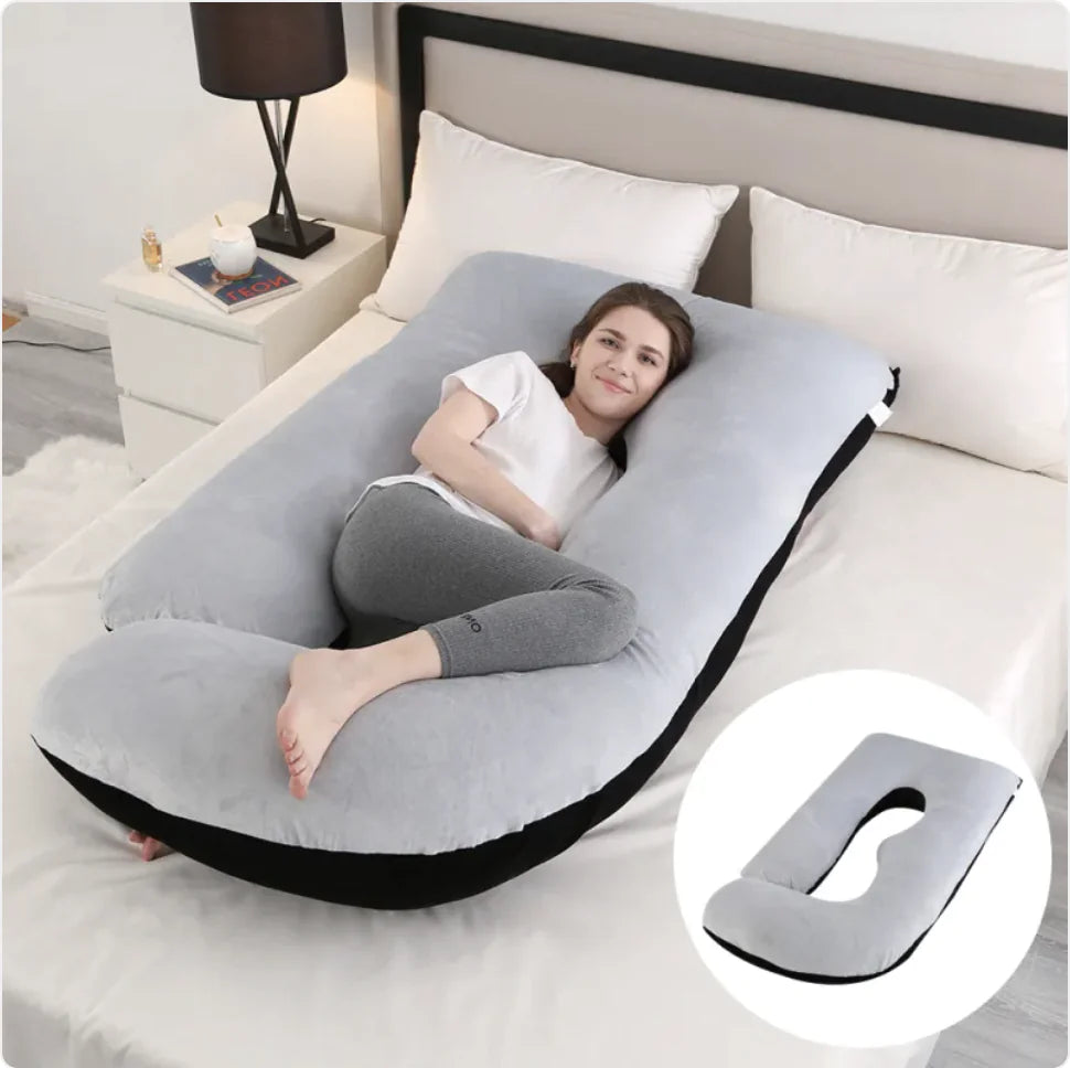 Pregnancy Waist Support Pillow for Side Sleeping | Maternity Belly Relief Cushion
