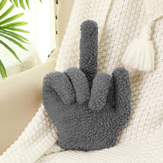 HerPillow Co. Small Middle Finger Decorative Pillow