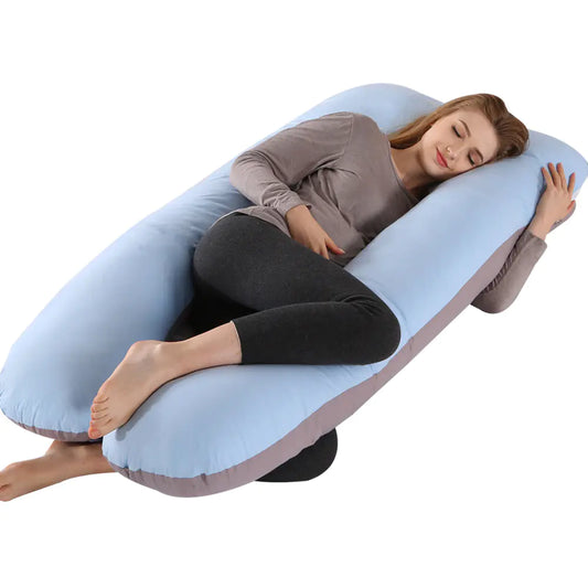 HerPillow® U-Shaped Color Matching Belly Support Pillow – Premium Pregnancy Comfort &amp; Back Support